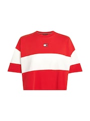 Tommy Jeans Badge 100% Cotton T-Shirt - Imagen 1 de 4