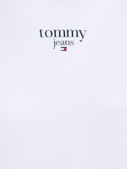 Tommy Jeans White Essential Logo Hoodie - Image 4 of 4
