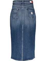 Tommy Jeans Blue Claire High-Rise Midi Skirt - Image 2 of 3