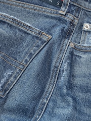 Tommy Jeans Blue Claire High-Rise Midi Skirt - Image 3 of 3