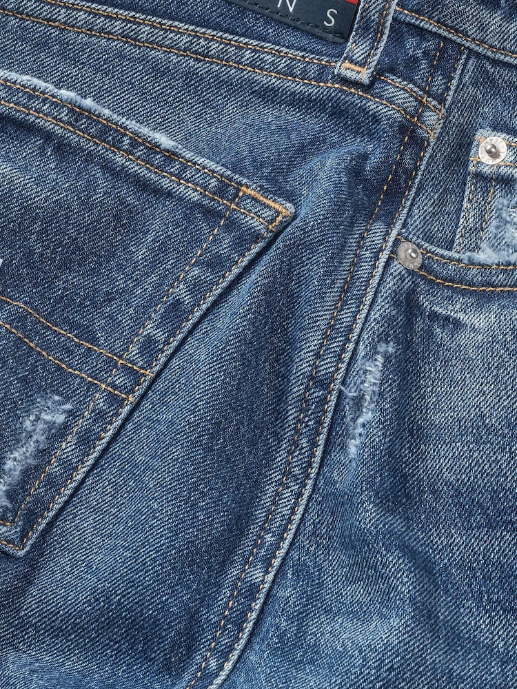 Tommy Jeans Blue Claire High-Rise Midi Skirt - Image 3 of 3