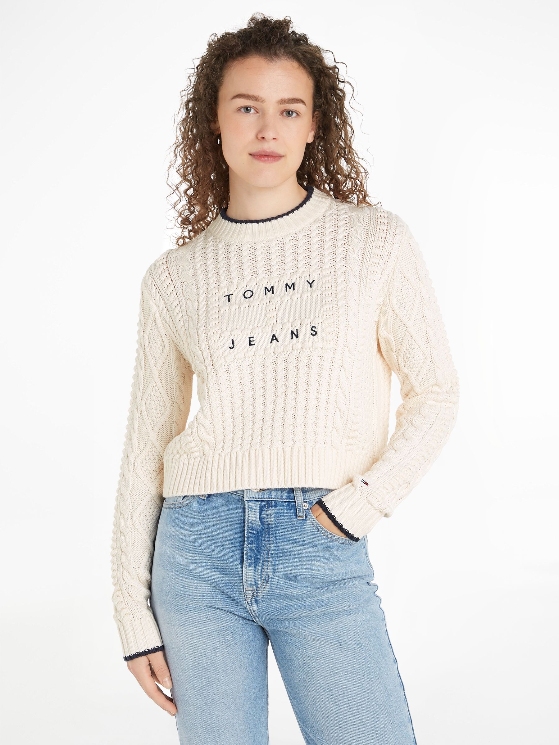 Tommy jeans crew neck jumper best sale