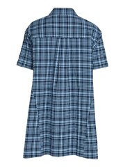 Tommy Jeans Red Tartan Checkered Shirt Dress - Image 5 of 6