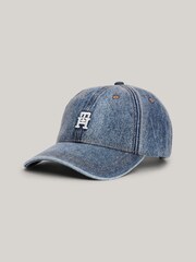 Tommy Hilfiger Blue Utility Denim 100% Cotton Cap - Image 2 of 5