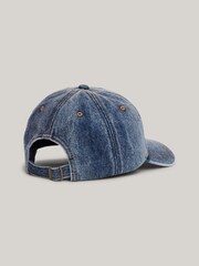 Tommy Hilfiger Blue Utility Denim 100% Cotton Cap - Image 5 of 5