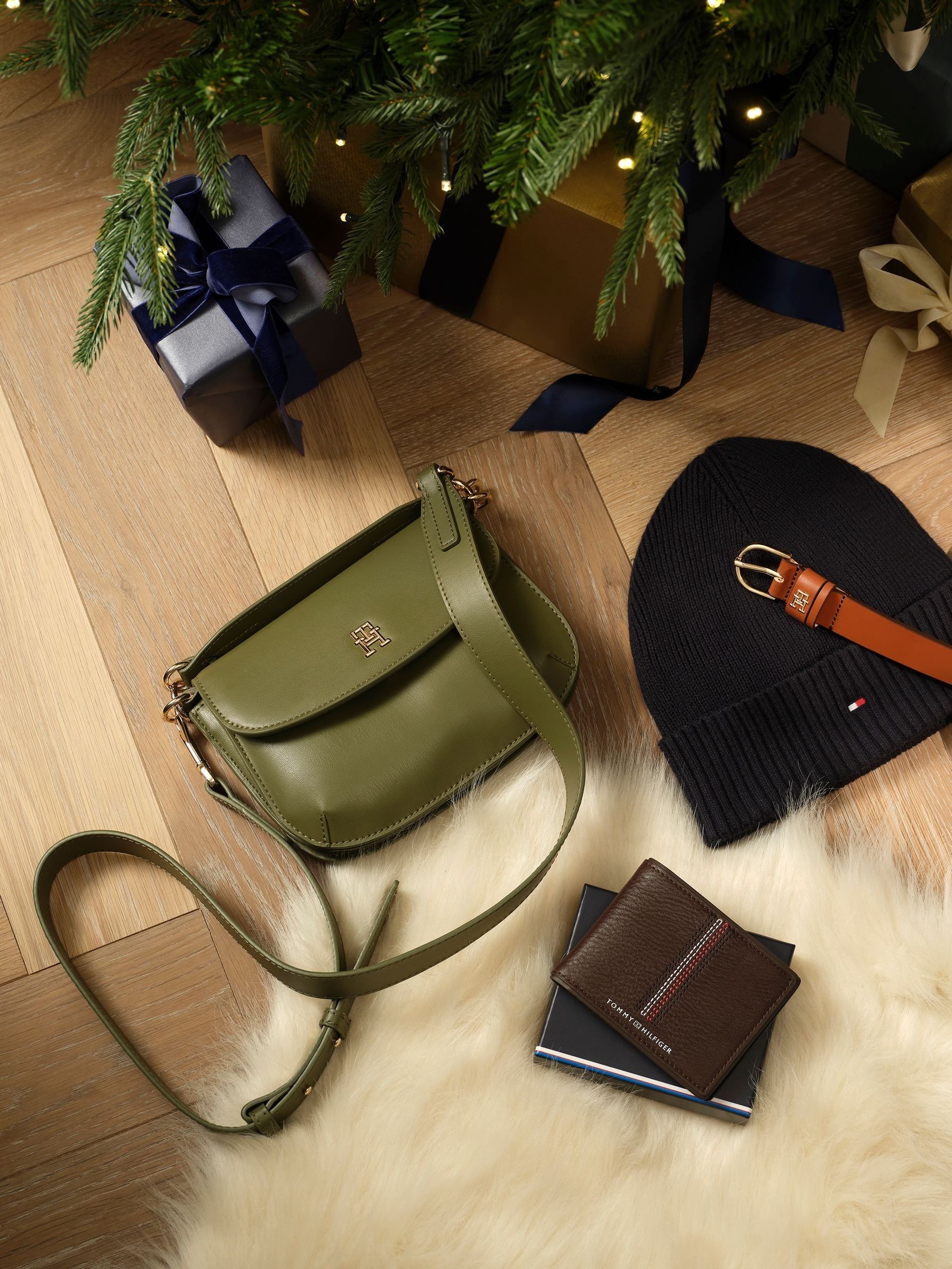 Buy Tommy Hilfiger Green Chic Cross-Over Bag from Next USA