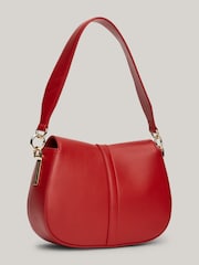 Tommy Hilfiger Red Heritage Saddle Bag - Image 4 of 5