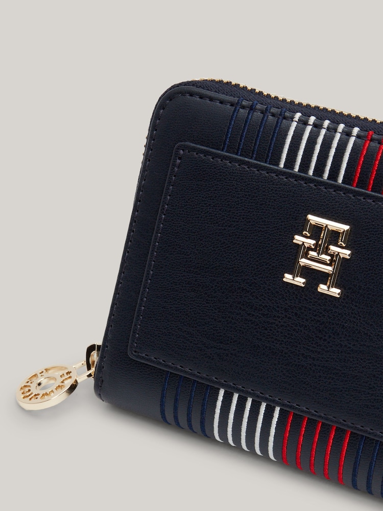 Tommy Hilfiger Blue Medium Distinct Zip Around Wallet - Image 6 of 6