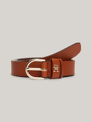Tommy Hilfiger Brown Essential Effortless Belt - Image 1 of 3
