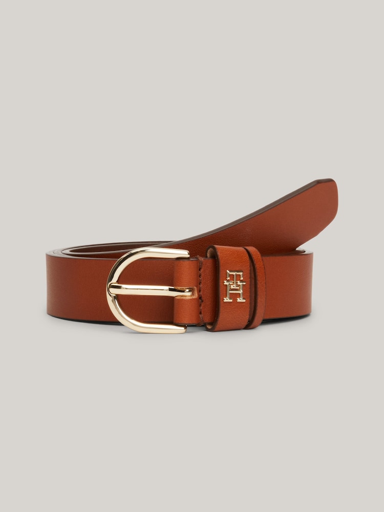 Tommy Hilfiger Brown Essential Effortless Belt - Image 1 of 3 Tommy Hilfiger Brown Essential Effortless Belt - Image 1 of 3