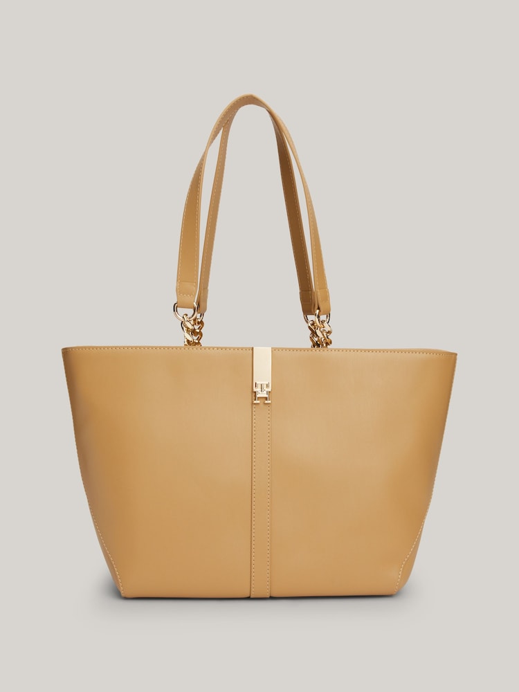 Tommy Hilfiger Brown Heritage Tote - Image 2 of 5 Tommy Hilfiger Brown Heritage Tote - Image 2 of 5