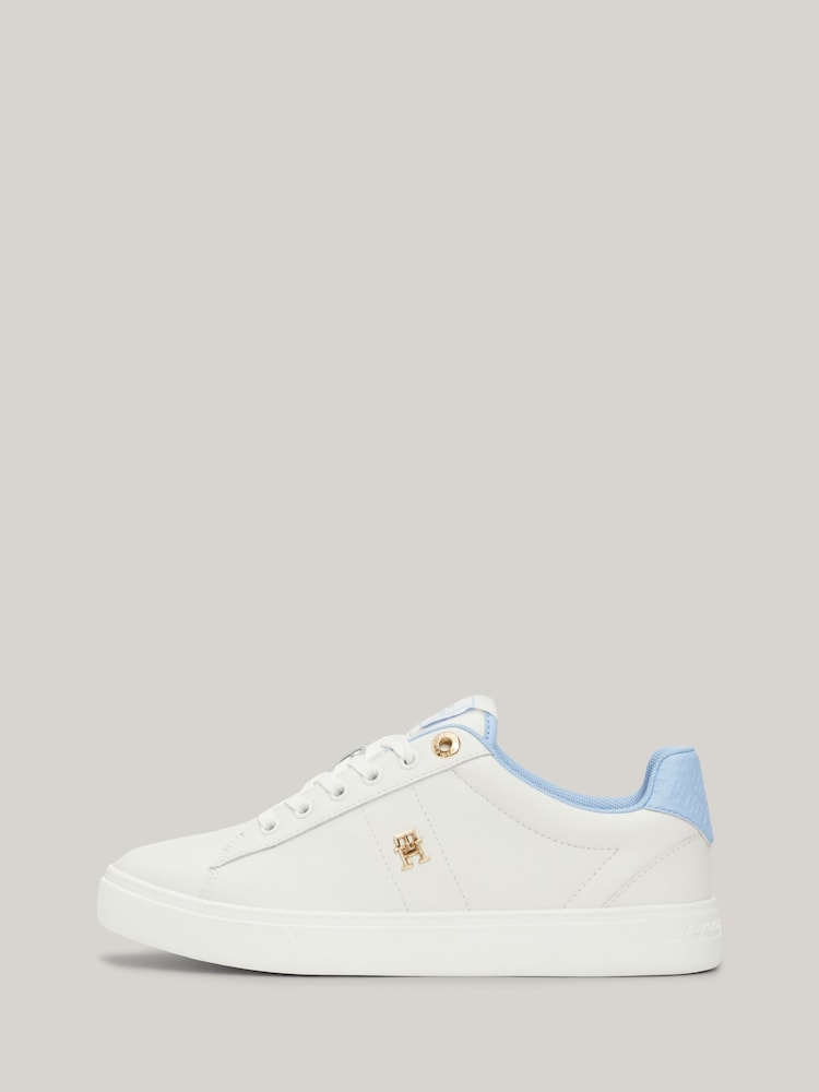 Tommy Hilfiger White Chrome Elevated Essential Trainers - Image 2 of 7 Tommy Hilfiger White Chrome Elevated Essential Trainers - Image 2 of 7