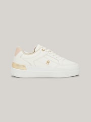 Tommy Hilfiger White Lux Hardware Court Trainers - Image 1 of 6