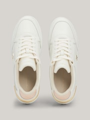 Tommy Hilfiger White Lux Hardware Court Trainers - Image 3 of 6