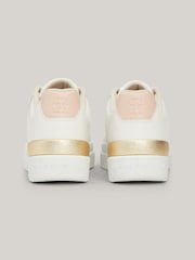 Tommy Hilfiger White Lux Hardware Court Trainers - Image 4 of 6
