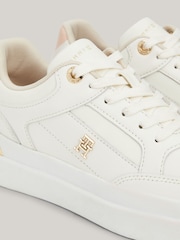 Tommy Hilfiger White Lux Hardware Court Trainers - Image 6 of 6