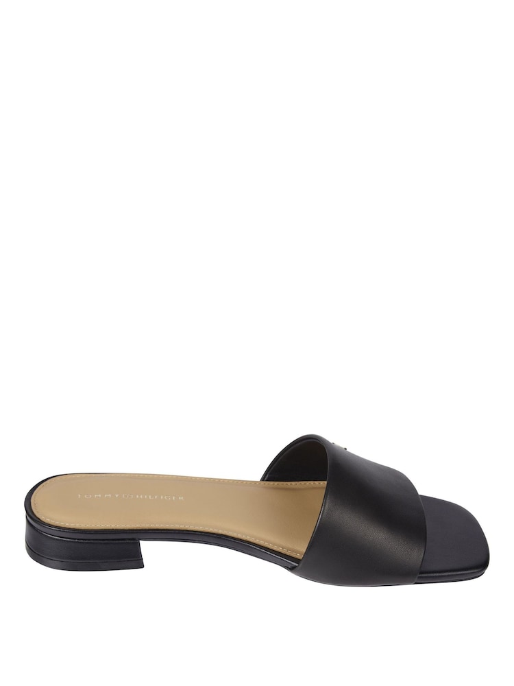 Tommy Hilfiger Black Flat Sandals - Image 1 of 5