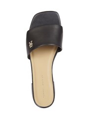 Tommy Hilfiger Black Flat Sandals - Image 2 of 5