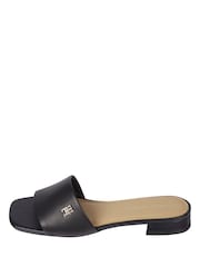 Tommy Hilfiger Black Flat Sandals - Image 5 of 5