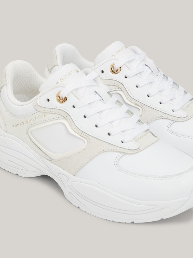 Tommy Hilfiger White Chunky Runner Trainers - Image 7 of 7
