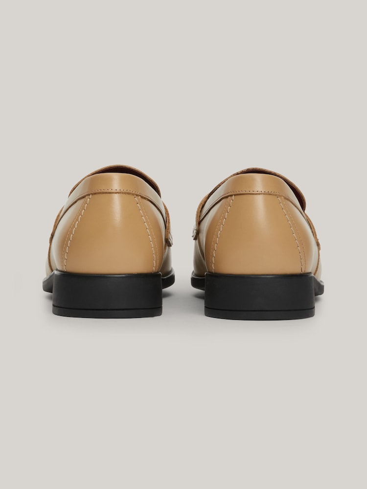 rjava - Tommy Hilfiger Leather Classic Loafers - Slika 7 iz 7