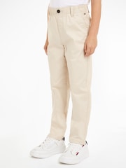 Tommy Hilfiger Brown Monotype Skater Chino Trousers - Image 1 of 6