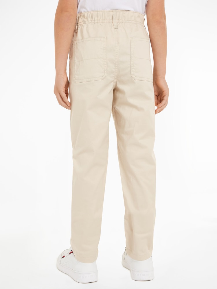 Tommy Hilfiger Brown Monotype Skater Chino Trousers - Image 2 of 6