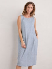 Seasalt Cornwall Blue Halldrine Jersey Dress - Image 1 of 6