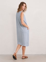 Seasalt Cornwall Blue Halldrine Jersey Dress - Image 3 of 6