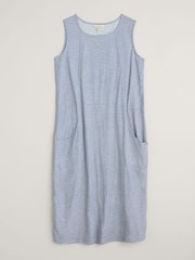 Seasalt Cornwall Blue Halldrine Jersey Dress - Image 5 of 6
