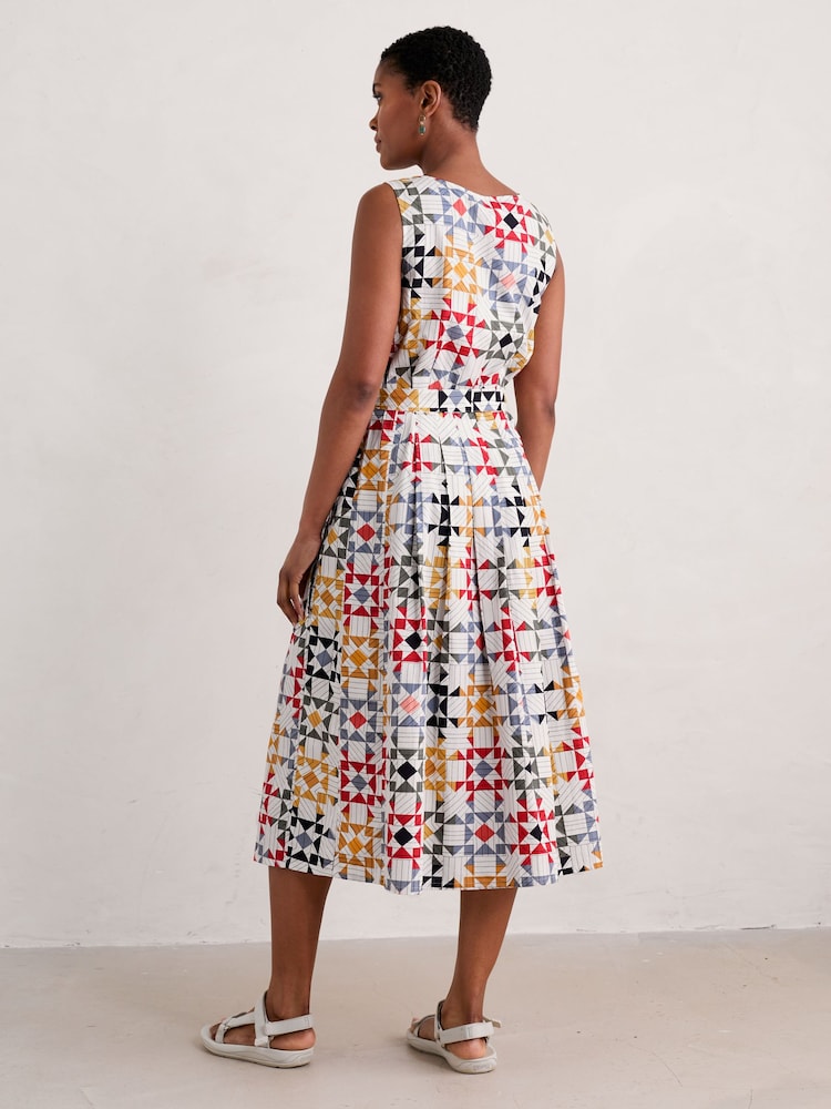 Seasalt Cornwall Yellow Tall Line Strokes Short Sleeve Dress - Image 2 of 7 Seasalt Cornwall Yellow Tall Line Strokes Short Sleeve Dress - Image 2 of 7