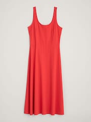 Seasalt Cornwall Red Sun Gleam Jersey Midi Dress - Image 5 of 6