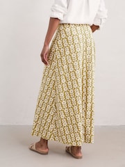 Seasalt Cornwall Yellow Petite Line Strokes Short Sleeve Dress - Image 6 of 8