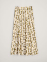 Seasalt Cornwall Yellow Petite Line Strokes Short Sleeve Dress - Image 7 of 8