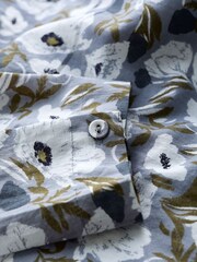 Seasalt Cornwall Grey Aventurier Printed Cotton Tunic - Image 5 of 5