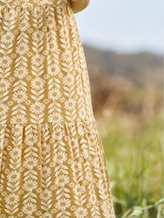 Seasalt Cornwall Red Petite Line Strokes Short Sleeve Dress - Image 4 of 9