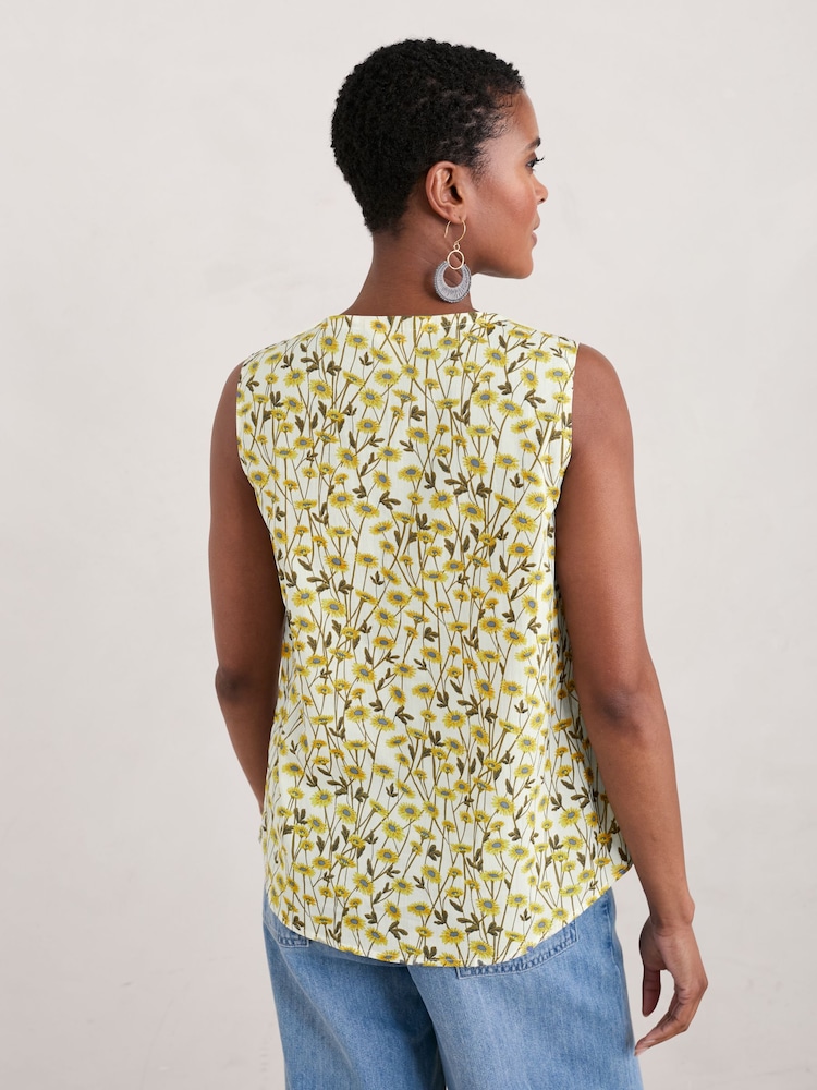 Seasalt Cornwall Yellow Cobbs Well Sleeveless Top - Image 2 of 5 Seasalt Cornwall Yellow Cobbs Well Sleeveless Top - Image 2 of 5