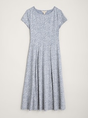 Seasalt Cornwall Grey Petite Wild Bouquet Jersey Midi Dress - Image 5 of 6