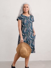 Seasalt Cornwall Green Petite Charlotte Dress - Image 3 of 4