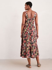 Seasalt Cornwall Black Multi Deep Water Tiered Dress - Image 3 of 6
