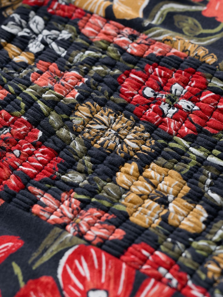 Seasalt Cornwall Black Multi Deep Water Tiered Dress - Image 6 of 6