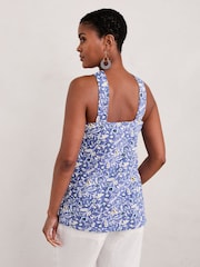 Seasalt Cornwall Blue Cinnibar Halter Neck Top - Image 2 of 5