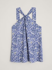 Seasalt Cornwall Blue Cinnibar Halter Neck Top - Image 4 of 5