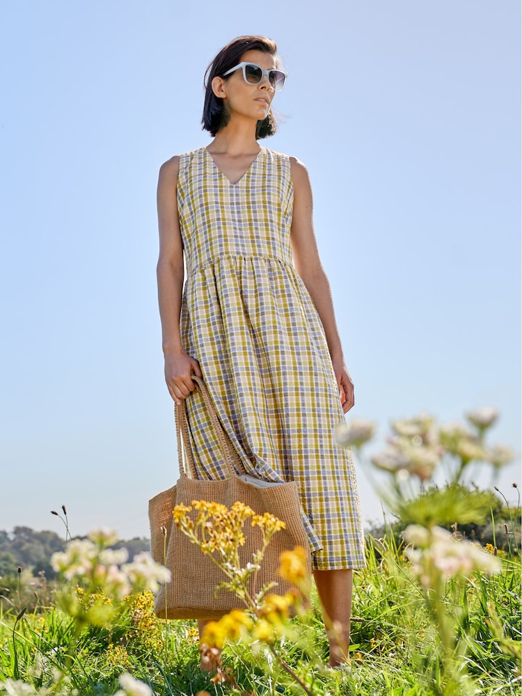 Seasalt Cornwall Black Lowland Heather Sleeveless Dress - Image 1 of 6