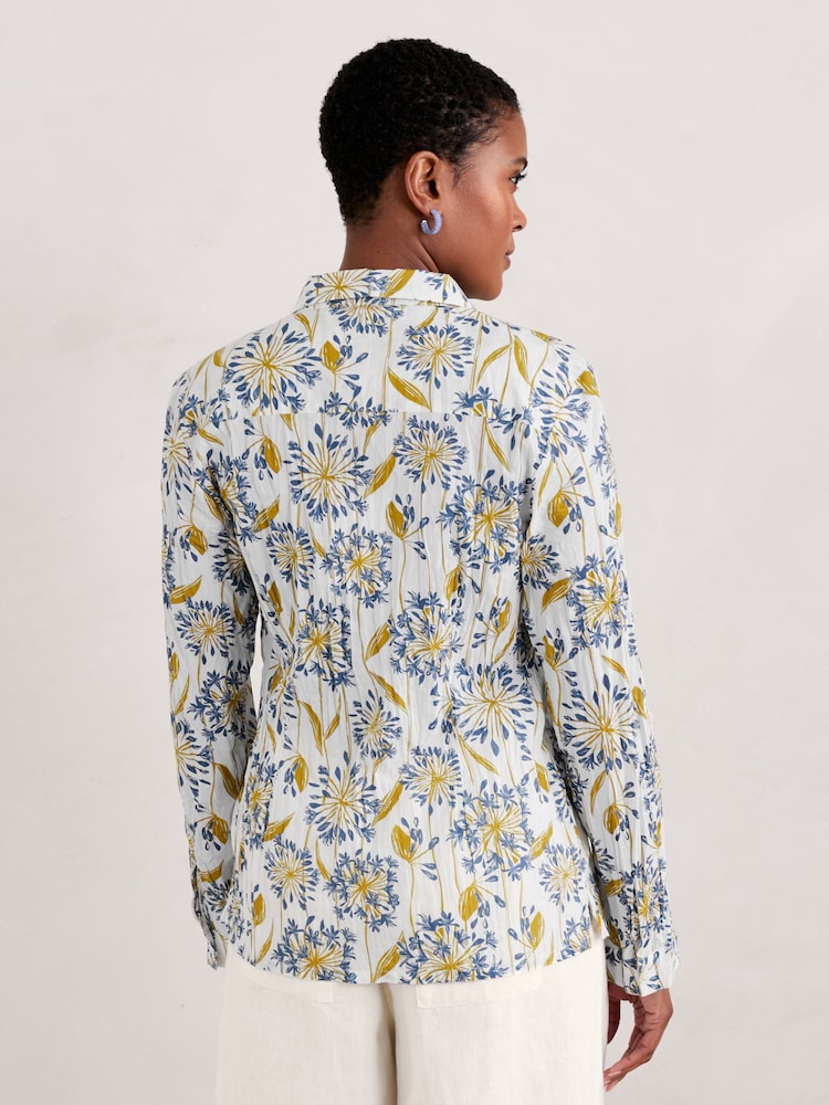Seasalt Cornwall Blue Larissa Organic Cotton Shirt - Image 2 of 6