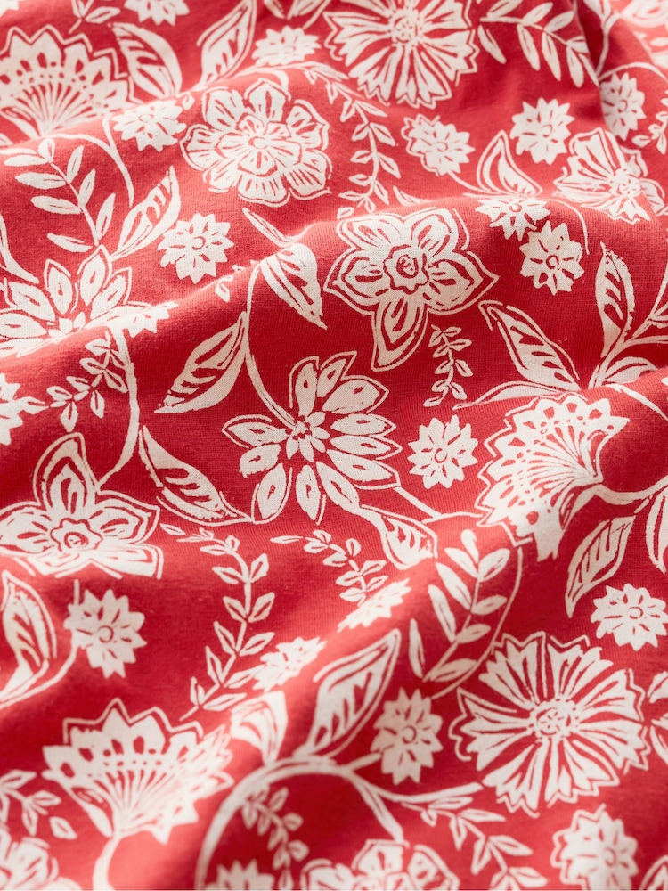 Seasalt Cornwall Red Tall Rose Trellis Wide Leg 100% Cotton Jumpsuit - Image 5 of 5 Seasalt Cornwall Red Tall Rose Trellis Wide Leg 100% Cotton Jumpsuit - Image 5 of 5