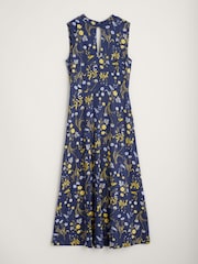 Seasalt Cornwall Blue Silene Sleeveless Jersey Dress - Image 5 of 6