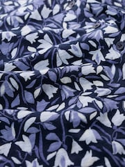 Seasalt Cornwall Blue Studio Glass V-Neck Jersey Top - Image 5 of 5