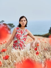 Seasalt Cornwall Red Colour 100% Linen Study Vest - Image 1 of 8