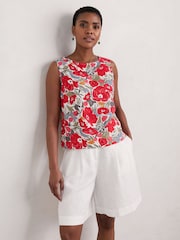 Seasalt Cornwall Red Colour 100% Linen Study Vest - Image 4 of 8